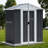 Gray Sliding Door Garden Shed Is Designed For Outdoor Storage. Suitable For Patios, Gardens, And Backyards. It Is Convenient For Storing Gardening Tools And Outdoor Sundries.-119342444-119342445