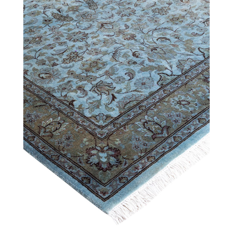 Weise One-of-a-Kind 3' 2" X 5' 2" New Age Rectangular Wool Area Rug Grey