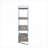Bookshelf, Modern 4-Shelf with Frame &amp; Natural Finish | 72” High | Wood+Metal | Primary Living Space-1131880344