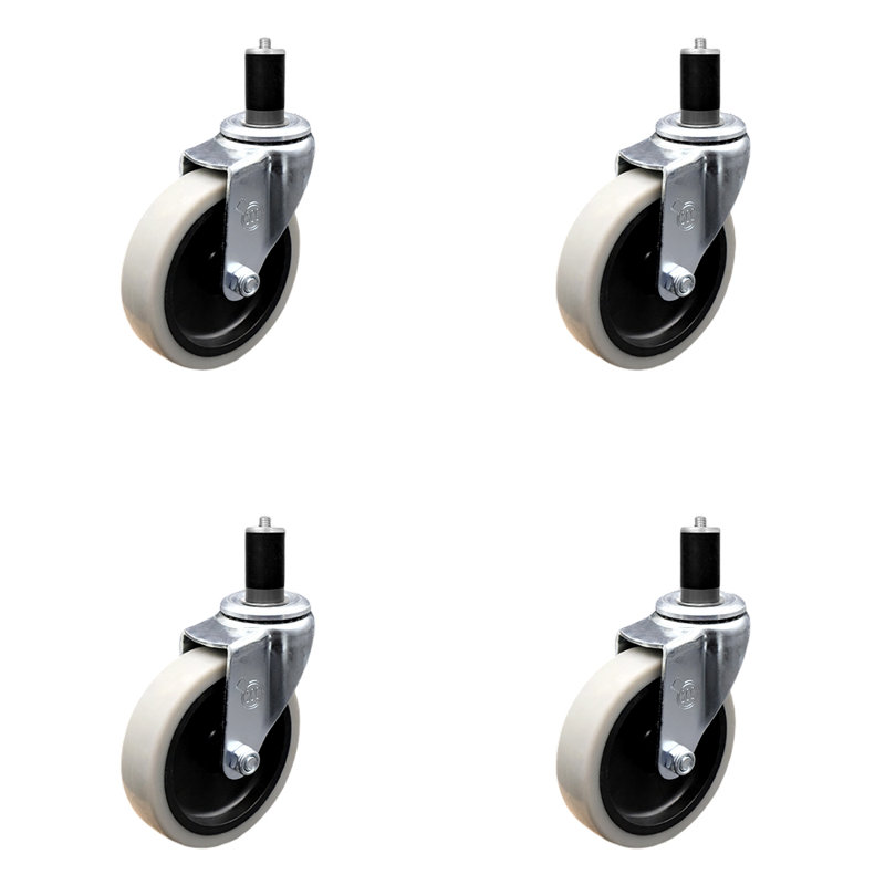 Thermoplastic Rubber Expanding Stem Caster