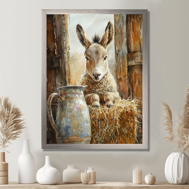 Dulcio - Animals Canvas Art Print, H 32 po x l 16 po, Argent argent, Reproduction encadrée d'une seule photo