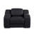 Divanitalia Top Grain Italian Leather Power Reclining Chair With Power Headrests-137075623