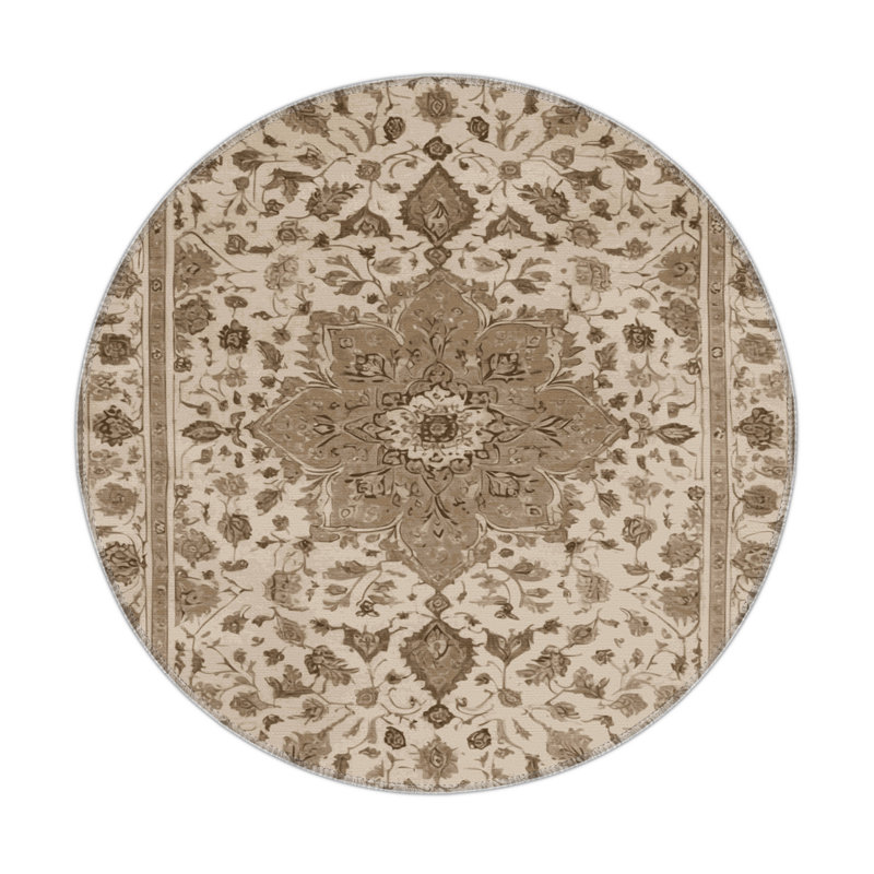 Tapis intérieur et extérieur Tabriz, Rond 5 pi