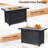 60000 BTU Outdoor Gray Propane Fire Pit Table with 42 Inch Wide Ceramic Tabletop