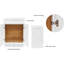 Base de meuble-lavabo 30 po blanc, prêt à assembler - l 30 po x H 34 1/2 po x P 24 po
