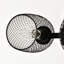 Ventilateur de plafond industriel 25,8 po avec télécommande, ventilateur de plafond 5 pales en ABS de petite taille pour salon, salle à manger, chambre à coucher, salle familiale, noir mat, 6 pièces E26 (n'inclut pas les ampoules)