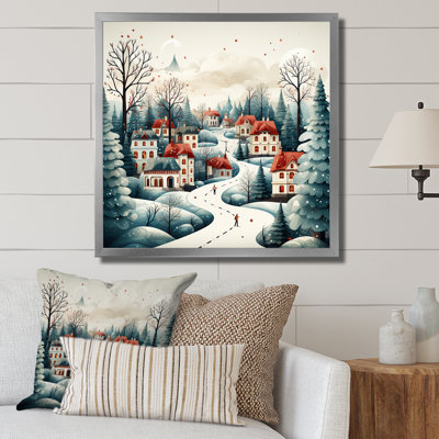 Winter Village pendant Noël III - fruits, art mural