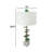 D15x29.5" Verdant Agate-Slice Table Lamp W/ Marble Base, Make A Statement By Placing This Stunning Lamp In Your Bedroom, Living Room, Foyer, Or Office., Table Lamp-1848739587