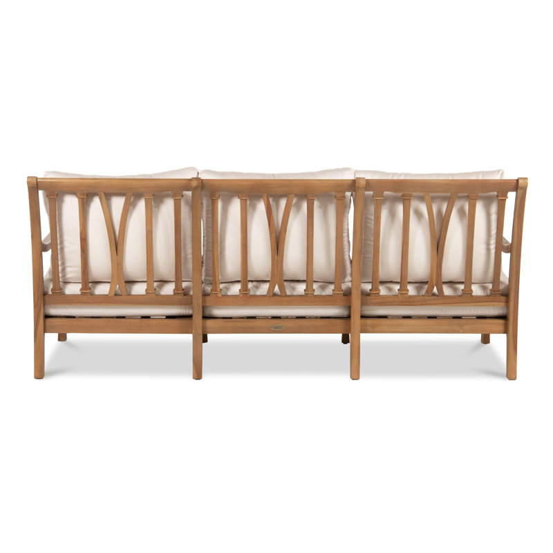Stockton Outdoor 3 - Seat Patio Sofa, Nurture Pebble