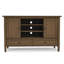 Meuble télé haut en bois massif 47 po Warm Shaker-1029059254