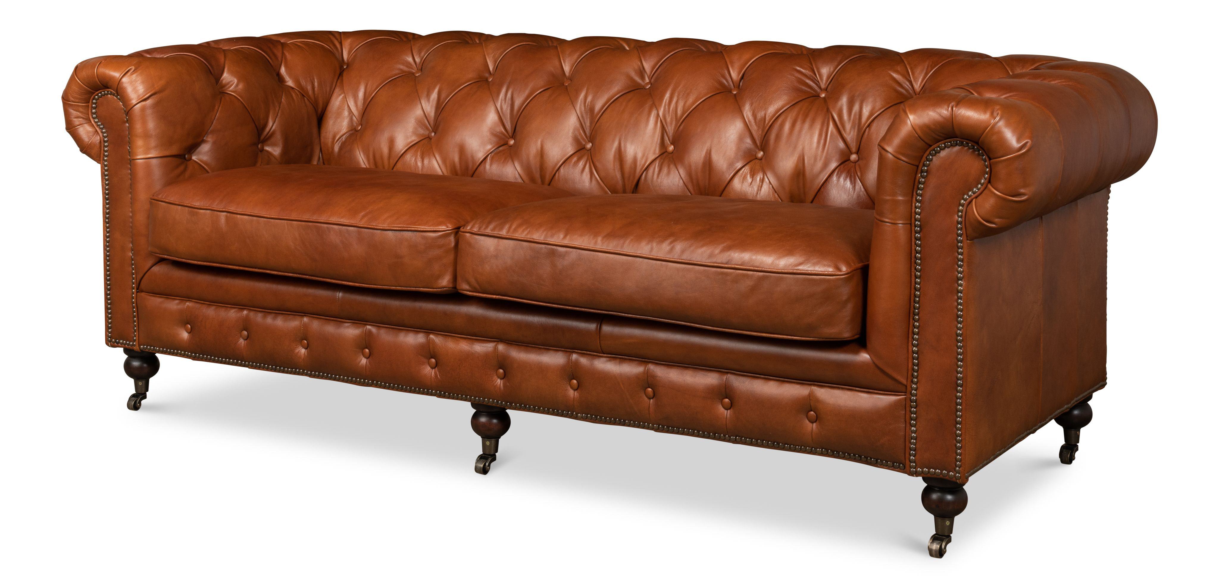 Sarreid Ltd Carola Leather Sofa | Perigold