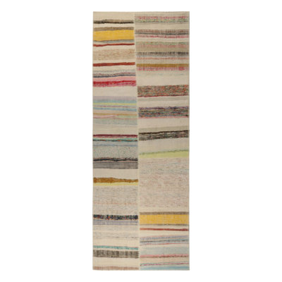 One-of-a-Kind 2'11" X 8' Hand Knotted Area Rug