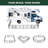 FXW Instant Unleashed Dog Playpen, Portable Pet Fence for Outdoor, RV Trips, and Camping, 32inch, 8 Panels for Small and Medium Dogs│Patented-123517107