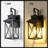 15 In. 1-Light Matte Black Outdoor Wall Sconce With Clear Seeded Glass - E26, Wet Rated, Modern Style