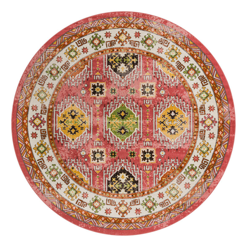 Tapis rose Devers, Carré 9 pi 10 po
