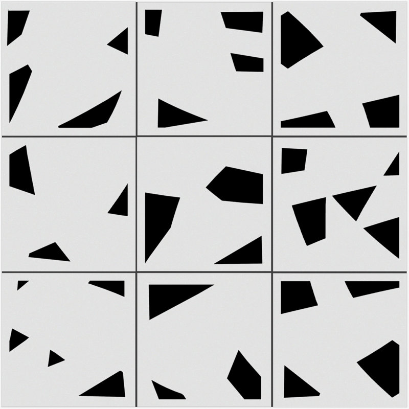 Kenzo Square 7.9 in. x 7.9 in. Matte Porcelain  Floor and Wall Tile, Dec 05
