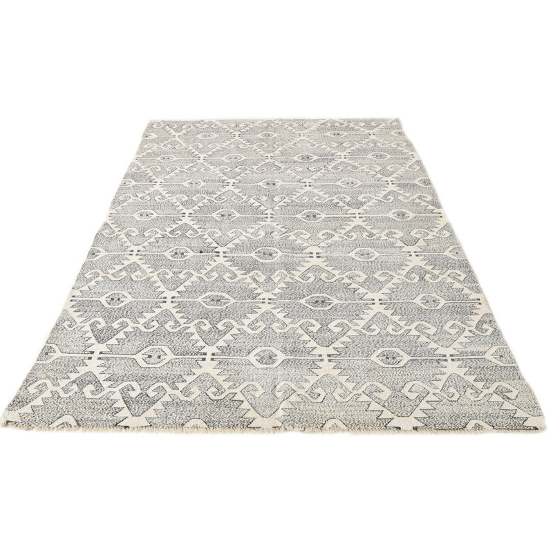 Tapis noir et blanc Otero