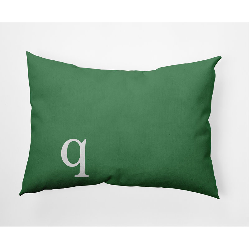 Coussin décoratif intérieur / extérieur Modern Monogram, Sauge