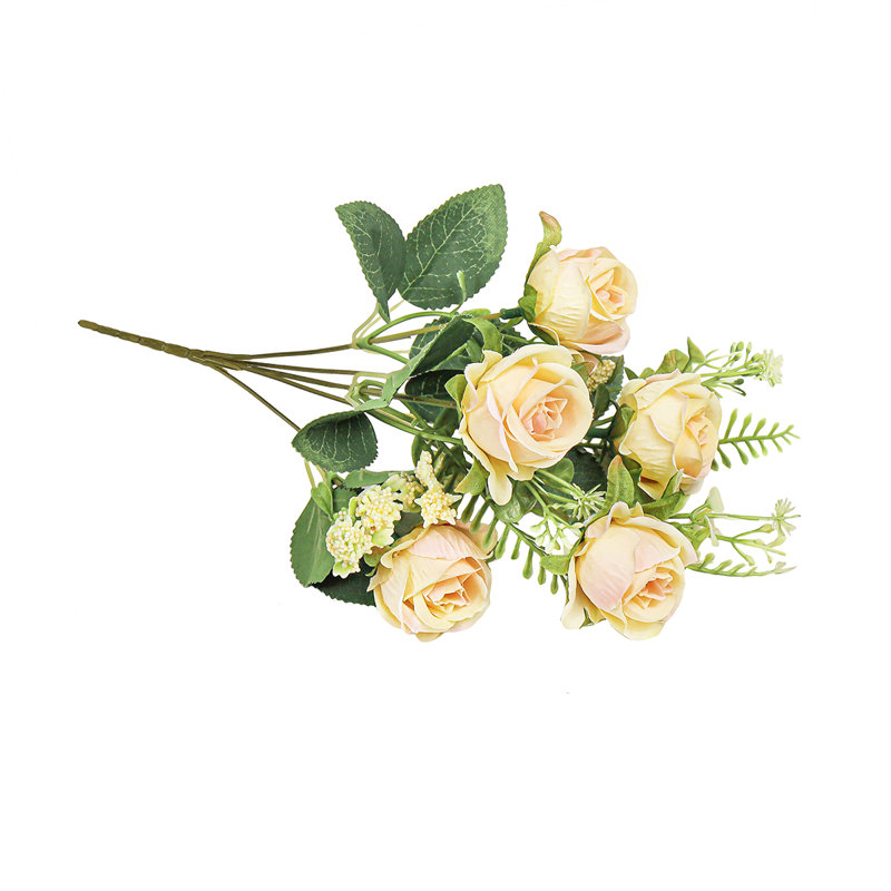 Bouquet de petites fleurs artificielles, Ivoire champagne