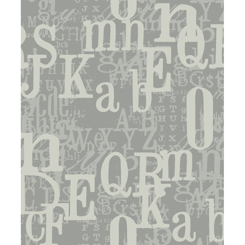 Papier peint non tissé Seabrook Designs Shimokitazawa, Cendre métallique / fumée