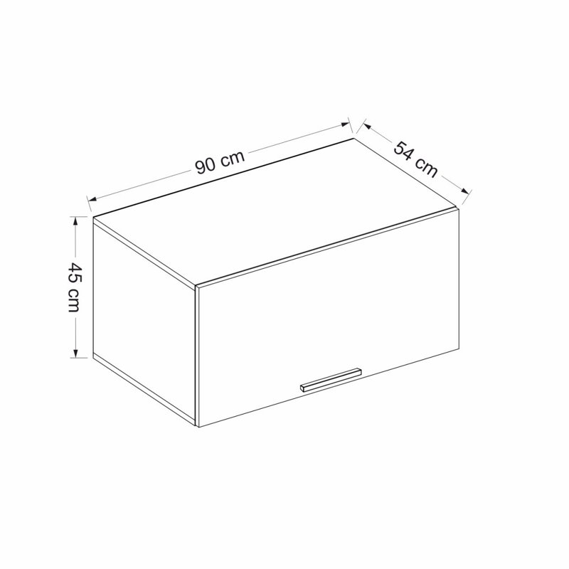 Minerva Rectangle Accent Cabinet, 45cm H x 90cm W x 54cm D