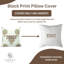 Housse de coussin en coton imprimé à la main Boho Home Accent-101814014