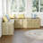 L-shaped corner shoe bench with two storage spaces