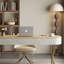 Bureau en bois massif exquis-1021196501