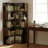 6 Tier Corner Bookshelf, 66" Tall L Shaped Bookshelf With Baffle, Freestanding Display Corner Shelf, Wooden Bookcase With Open Shelf Units For Living Room, Bedroom, Home Office, Walnut