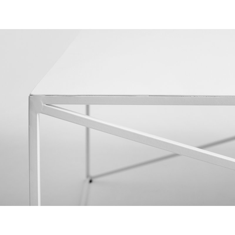 Quiana Frame Coffee Table, H45 x L100 x W60cm, White