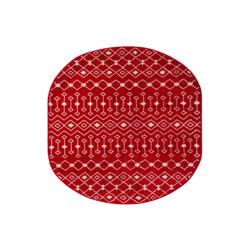Somerville Geometric Indoor Rug, Oval 4' x 6'