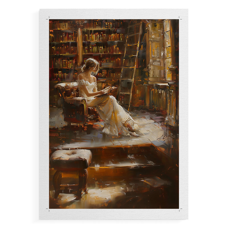 «WOMEN Series DCCxxiv», reproduction sur toile de qualité supérieure seulement - non encadrée - prête à être accrochée