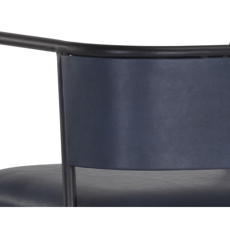 Tabouret de comptoir Brenan - Bravo Admiral, Tabouret de comptoir (siège d'une hauteur de 25,5, Bleu