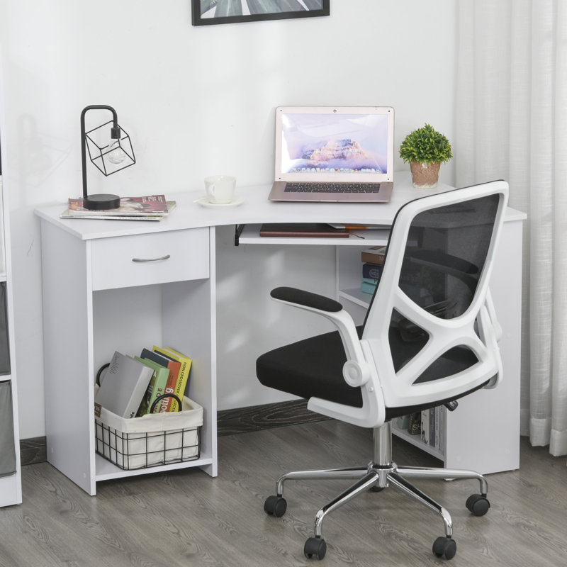 Corner Metal Base Computer Desk
