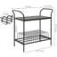 Audio Media Storage Rack with Vinyl Record Shelf