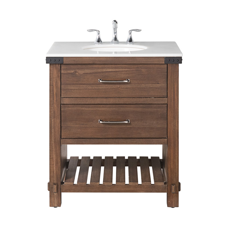 Meuble-lavabo en bois rustique l 31 po x P 22 po Chestter