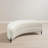 Crescent-shaped Faux Fur Storage Ottoman-770304869