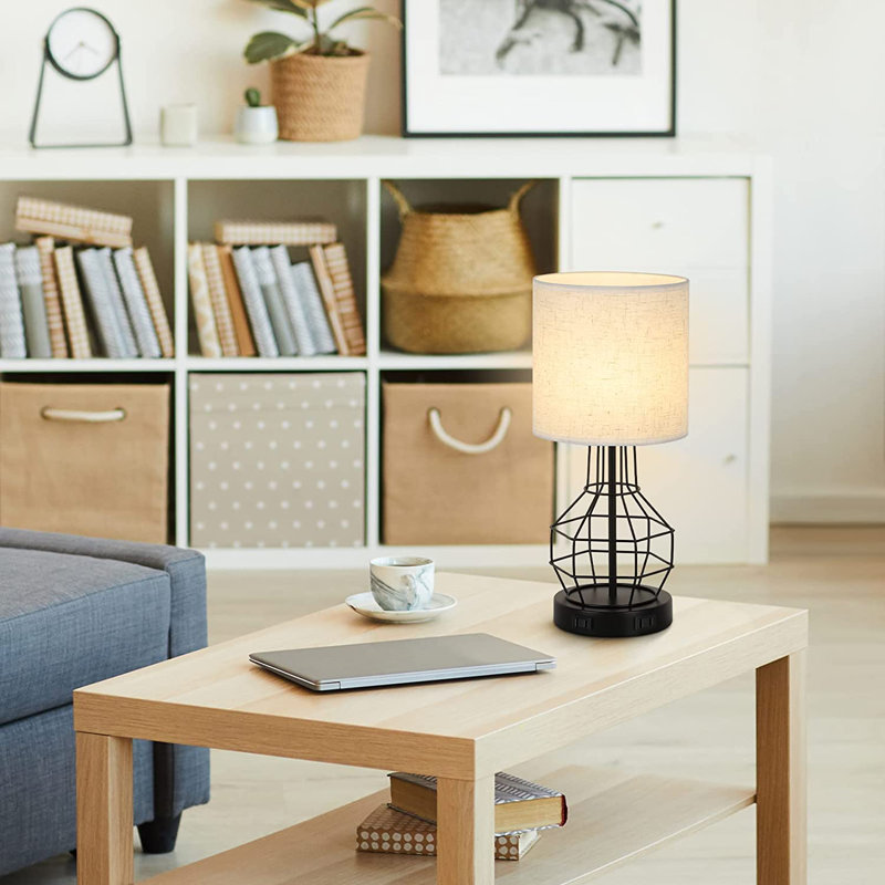 Lampe de table USB en métal Dietreich