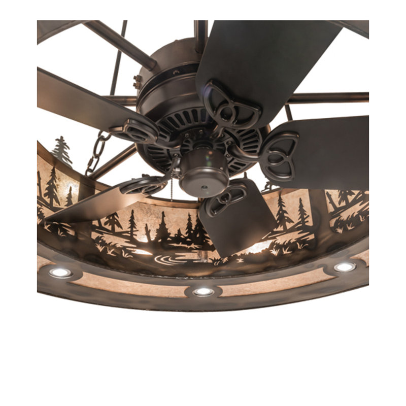 Tall Pines LED Downrod Ceiling Fan