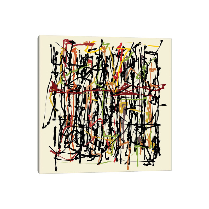 Pollock Wink by Angel Estevez - Print on Canvas, Wrapped Canvas, 45.72 cm H x 45.72 cm W x 3.175 cm D