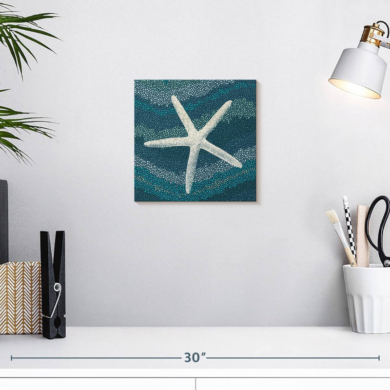 Aletra Blue Sea Glass II, H 10 po x l 10 po