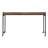 Rustic Brown Wood Finish Multipurpose Over The Bed Desk With Adjustable Height, Metal Legs With Casters, Overbed Table 1Pc, Laptop Table For Bed, Breakfast Table