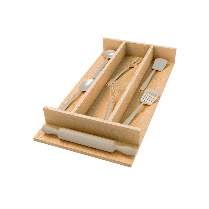 Tiroir à ustensiles Rev-A-Shelf, 2.36" H x 10.24" W x 19.49" D