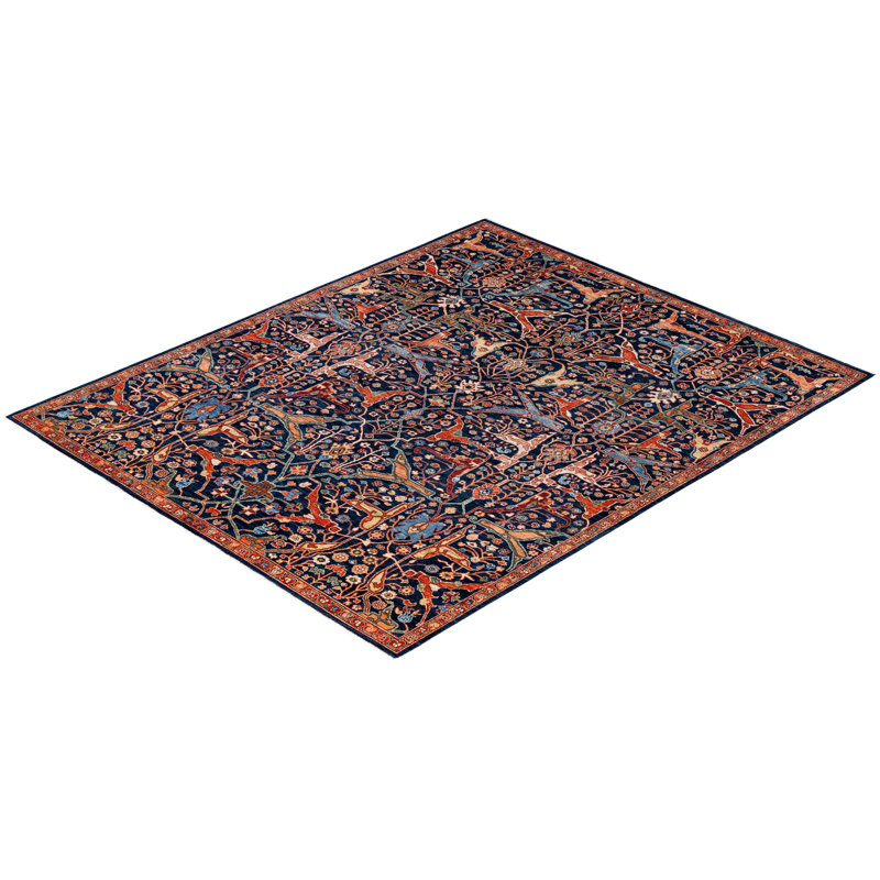 Dobbins One-of-a-Kind 8' 0" X 9' 9" Wool Area Rug Blue
