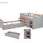 Lit mezzanine et plateforme simple Space - Agrandissez votre chambre à coucher l 41,3 po x L 78,9 po H 40,9 po