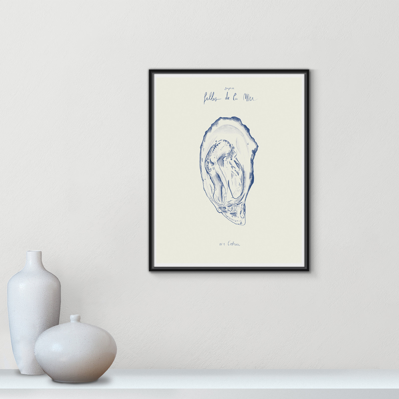 Filles de la mer I Print by Mora, 29.5" H x 23.5" W, Black Floater