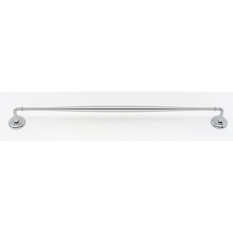 Charlies Towel Bar, Polished Chrome, 2" H x 32" L x 2.75" D