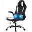 Inbox Zero Adjustable Reclining Ergonomic Faux Leather Swiveling PC & Racing Game Chair in Black/White