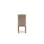 L'ensemble de mobilier de salle à manger 5 pièces comprend une table de salle à manger ronde avec Dropleaf et 4 chaises Parsons en tissu kaki foncé, 42 x 42 pouces, acajou-1282341597-1282341596-1282341586