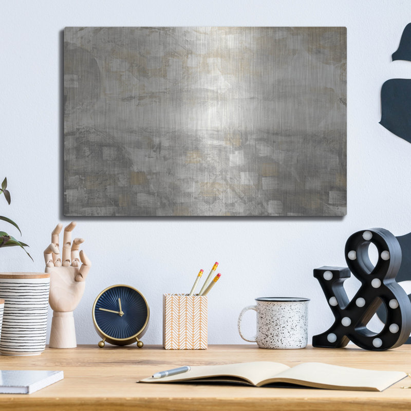 Ivy Bronx «Misty Morning» par Sarah Adams, mur en métal, H 12 po x l 16 po